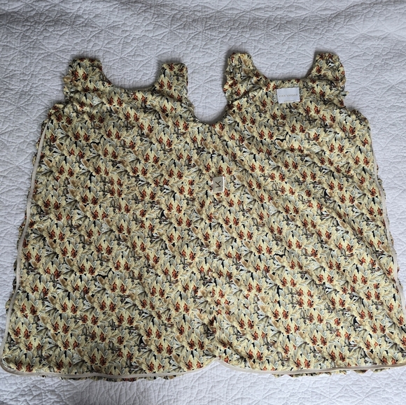 Kika Vargas Baby Quilted Ruffle Edge Floral Print Sleep Sack Wearable Blanket - Picture 13 of 14